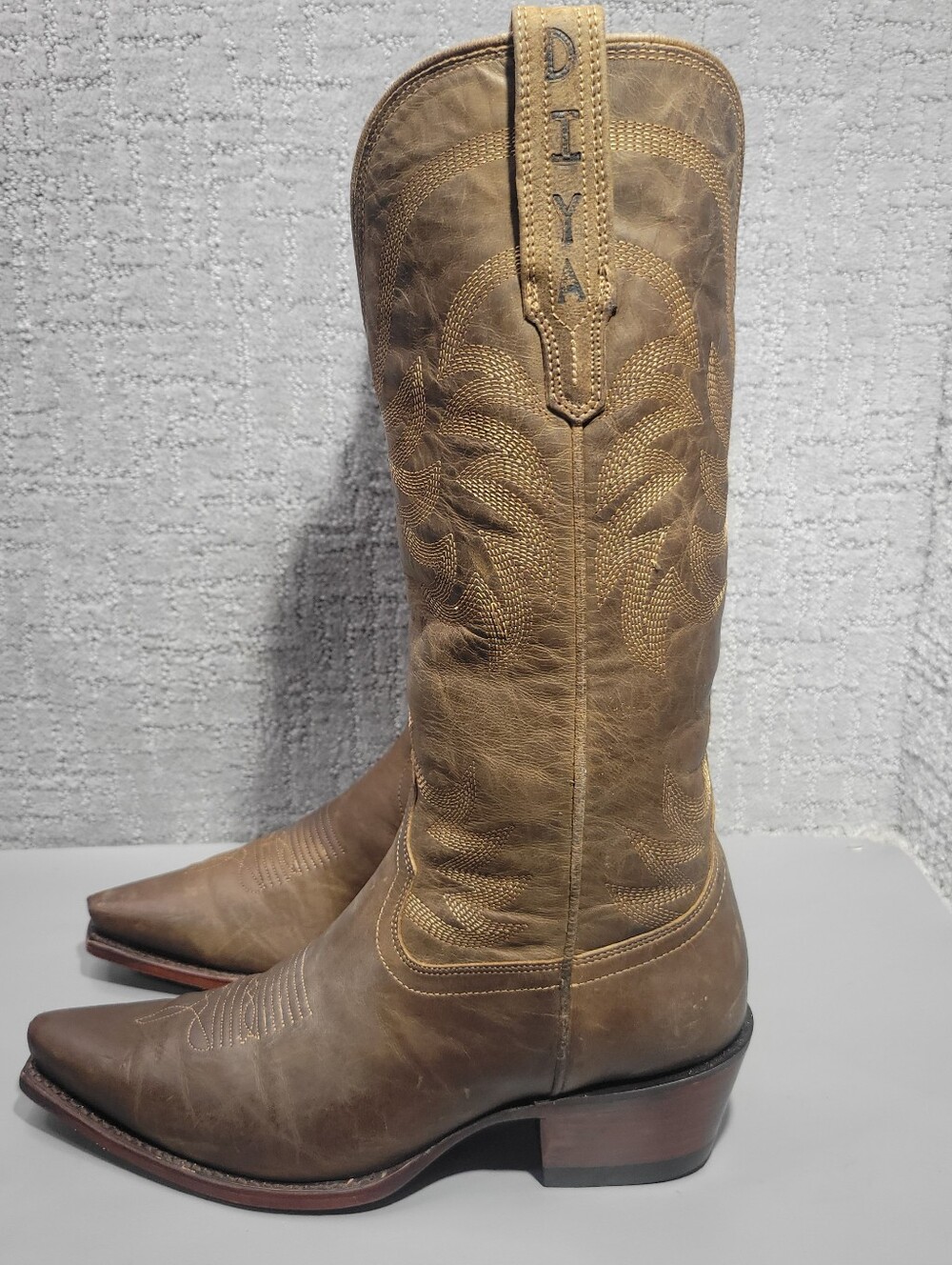Tecovas The Annie Women's Size US 9B Cafe Goat Cowgirl 14" Boots - Picture 12 of 12